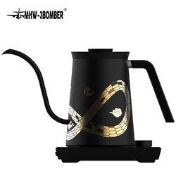 MHW-3BOMBER Zwanenhals Waterkoker Giet-Over Koffie & Theeketel Temperatuurregeling LED Display Anti-droog Barista Accessoires