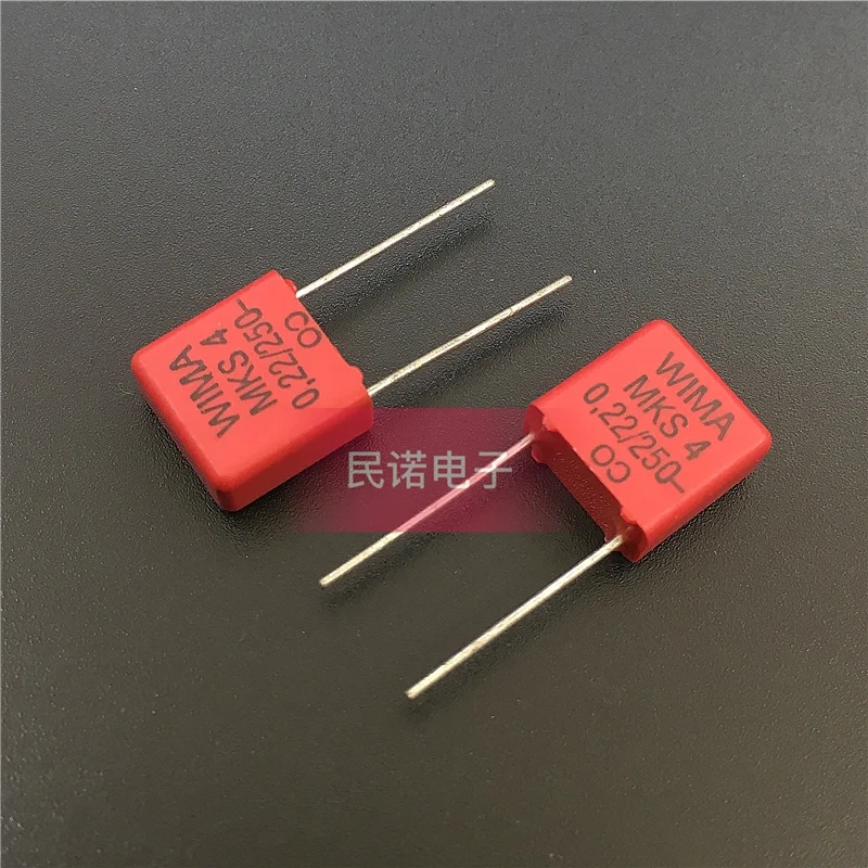 5/10/50pcs German WIMA Film Capacitor MKS4 250V 0.22UF 250V 224 220NF Pitch 7.5mm Audio passive capacitor