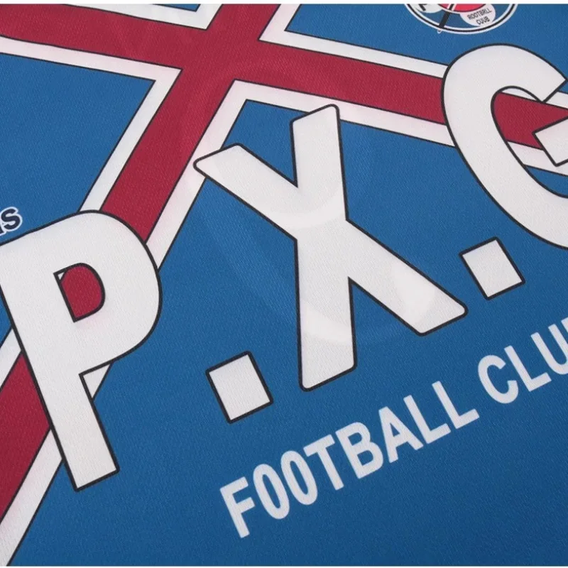 Fantasia de cosplay de Charles com trava azul de anime # 6 Charles P.X.G Football Club Jersey Charles Uniforme de Futebol Conjunto de Festa de Halloween