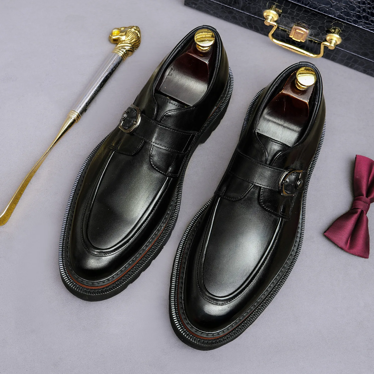 Monk Strap Loafers Single Buck - Monk Strap Shoe ulasan dan harga