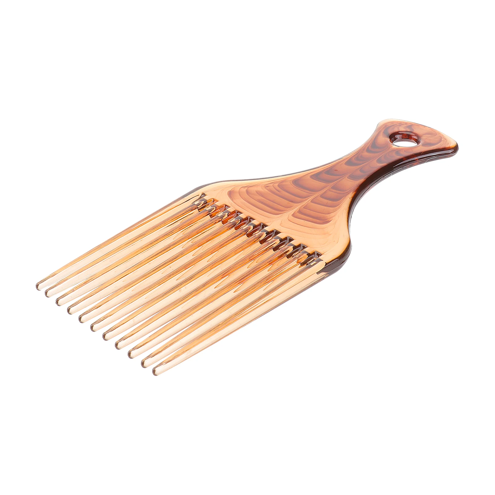 

Smooth Hair Pick Comb Coffee No Frizz Volume Lift Curl Separator Detangling Tool for Thick Curly Hair Styling Pick Comb