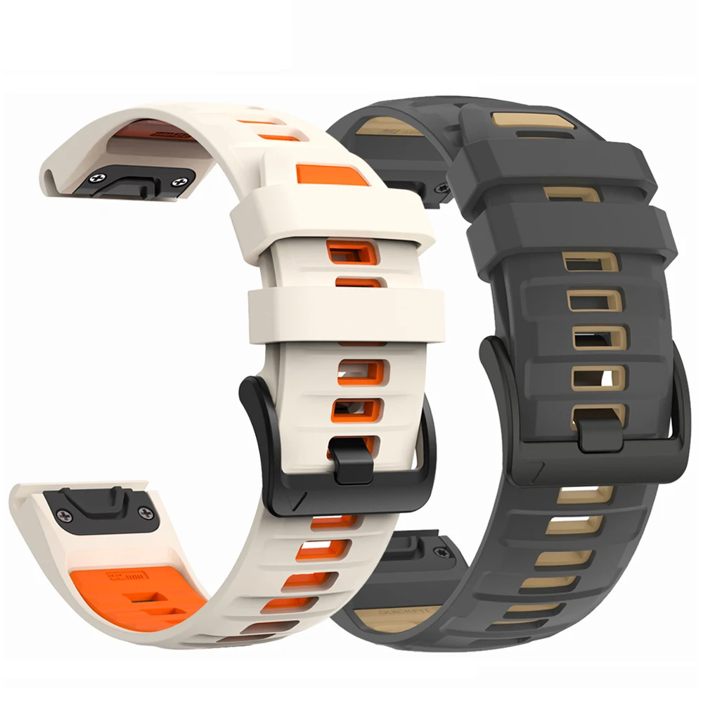 Offizielles Uhrenarmband 22 26mm für Garmin Fenix 8 9 Pro 47mm 51mm Solar 7 7X/Enduro/Epix/Tactix8 970 Sportliches Silikon QuickFit Armband – Detail 38