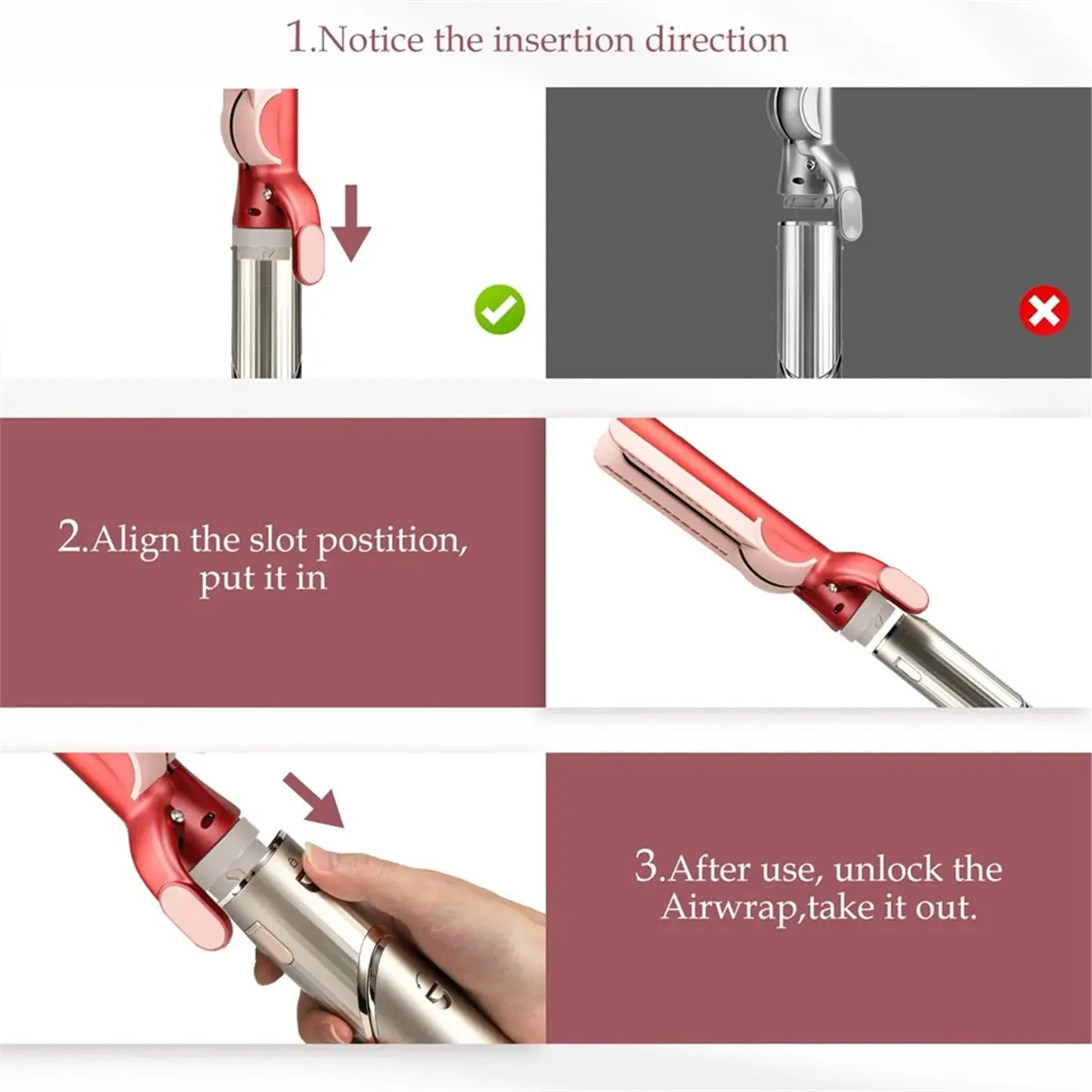 [Vend for]Airflow Attachment for FlexStyle Hair Straightener Nozzle Plate for Smooth Hair Style with Less Damage Breakage