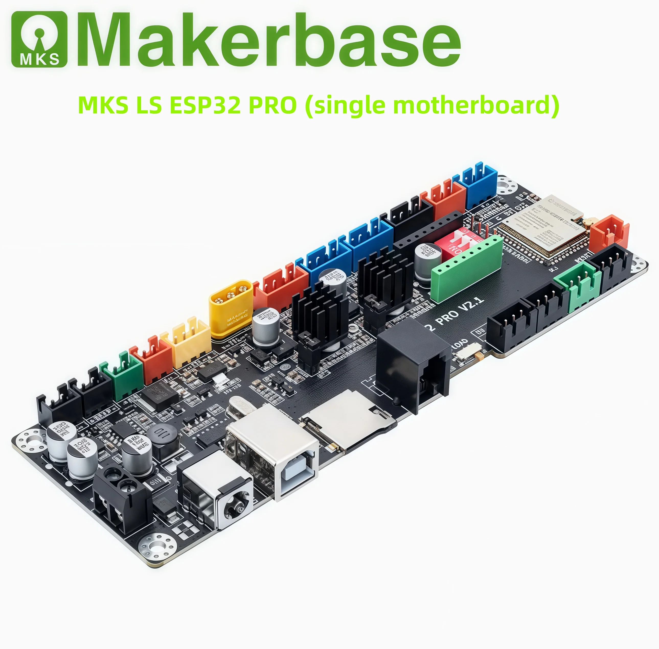 

Makerbase MKS LS ESP32 PRO V2.1 Высокопроизводительная материнская плата гравировального станка TMC2209 Бесшумный драйвер WiFi MKS ESP-TFT35 экран