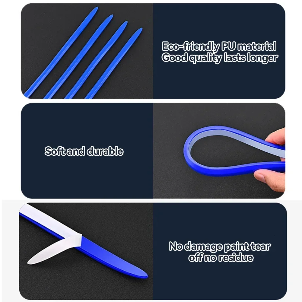 4 Stück 40cm Transparente Selbstklebende Antikollisionsstreifen Autotür-Rückspiegel-Stoßstangenschutz Universelles Auto-Außenzubehör – Detail 7