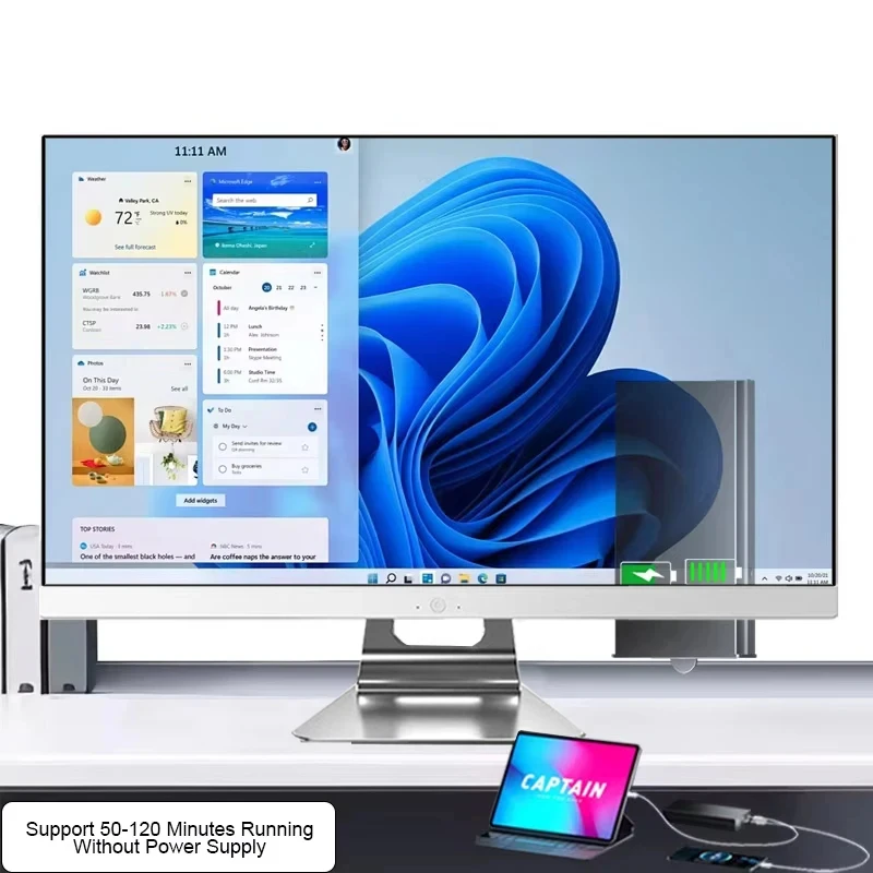Computadora OEM Todo en Uno de 24" 27" AIO I5 I7 16GB/32GB RAM 256GB/512GB SSD Escritorio Monobloque Todo en Uno con Batería UPS