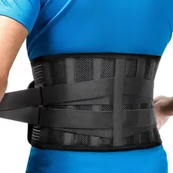 Men Women Lower Back Support Brace with Removable Lumbar Pad Waist Support Belt Orthopedic Waist Corset Back Pain Relief Health