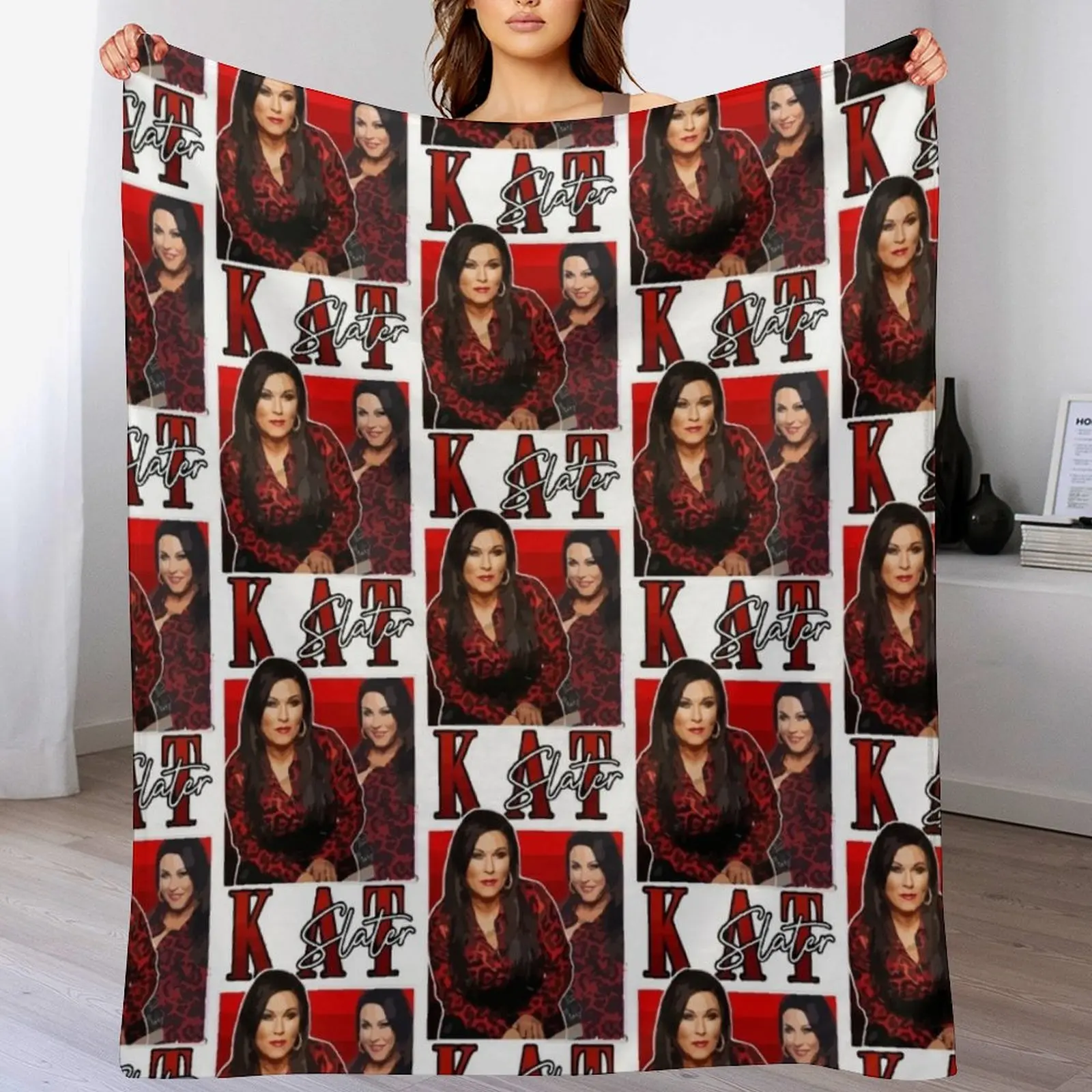 KAT SLATER You Total Slag Classic T-Shirt Throw Blanket Bed valentine gift ideas Furrys Picnic Blankets