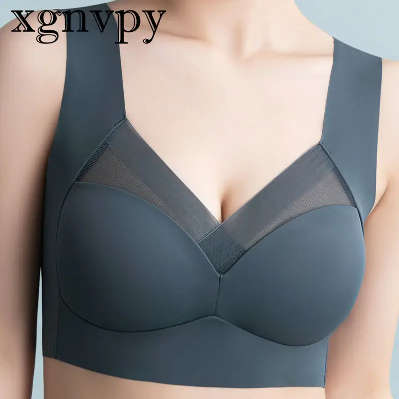 xgnvpy Women's Bras 40-75kg Seamless Push Up Wire-Free Bralette Yoga Sleep Vest