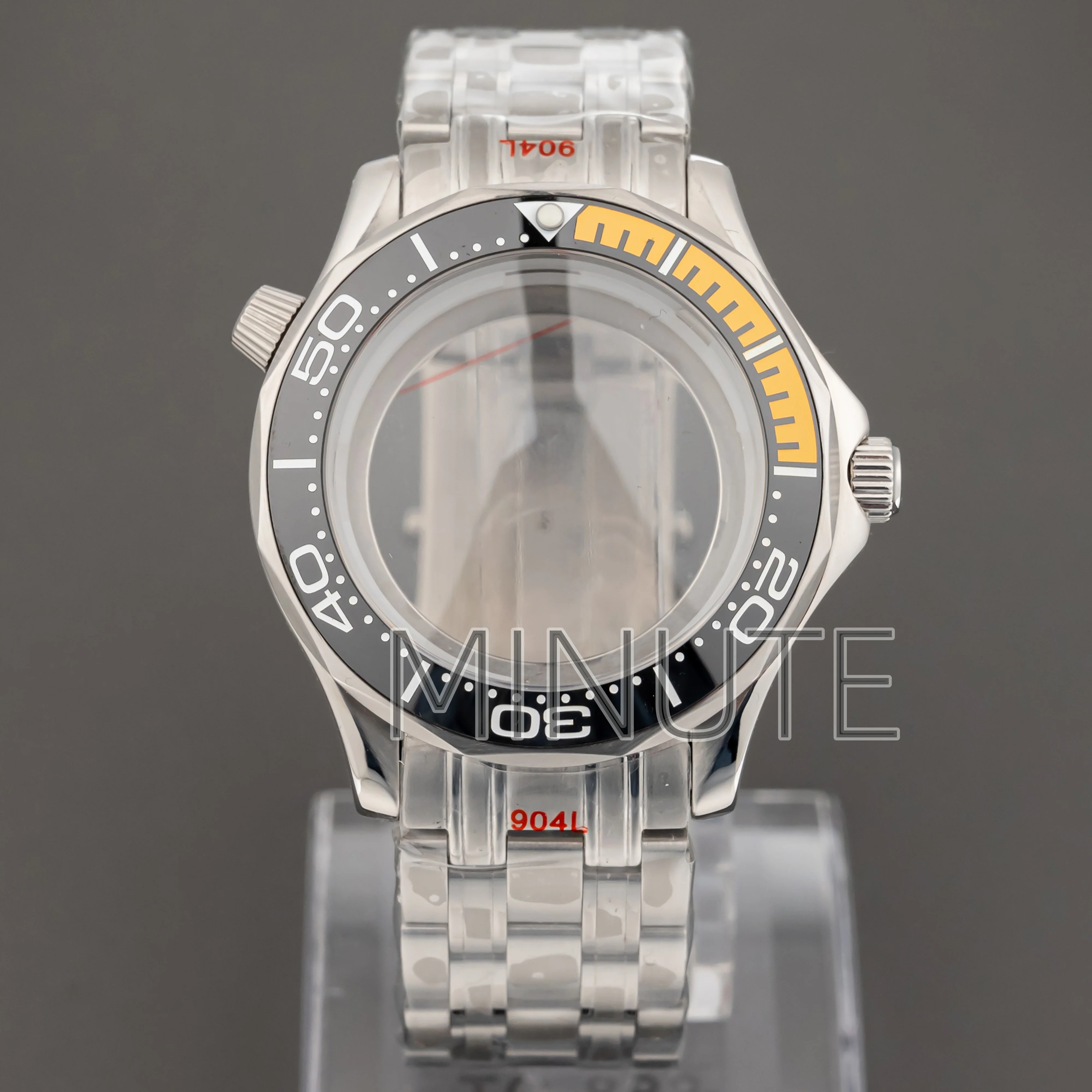 caixa-de-relogio-de-aco-inoxidavel-41mm-com-pulseira-e-bezel-de-ceramica-10atm-a-prova-d'Agua-pecas-para-relogio-masculino-seamaster-300-com-movimento-nh35-nh36