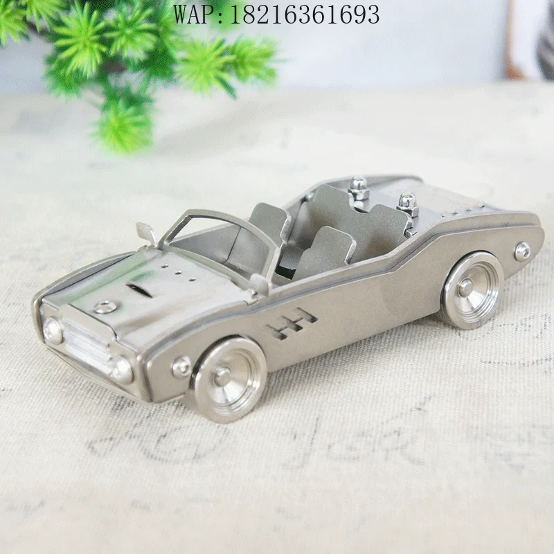 高級スポーツカー-プレミアムステンレススチール-テクスチャメタル-カーモデルオーナメント