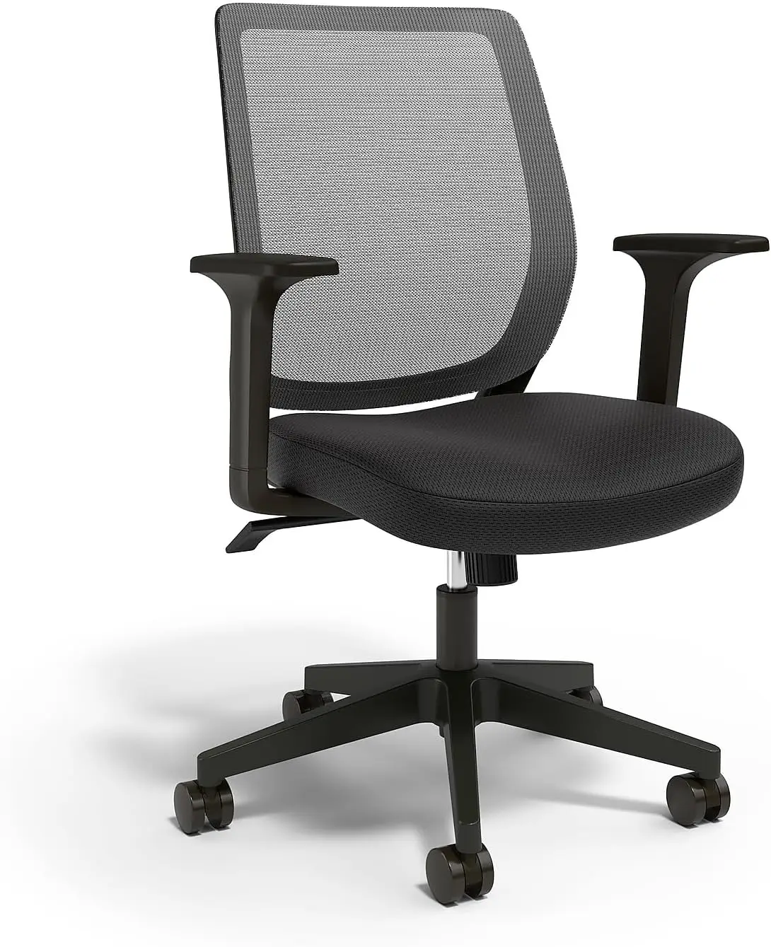 Mesh Back Swivel Office Chair, Ergonomic Fabric Seat, Adjustable Height, Tilt Tension and Tilt Lock,