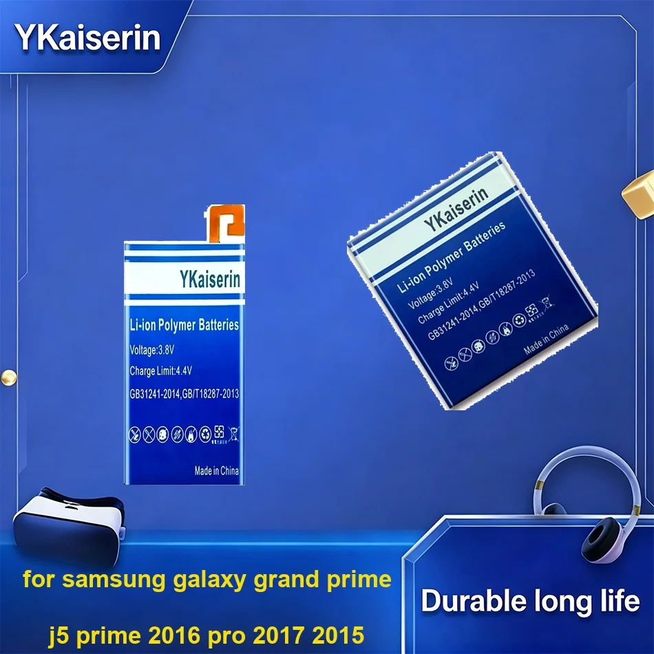 Batería para Samsung Galaxy Grand, Prime J5, Prime 2016, Pro 2017, 2015 EB-BG530BBE EB-BG570ABE / EB-BG57CABE EB-BJ530ABE