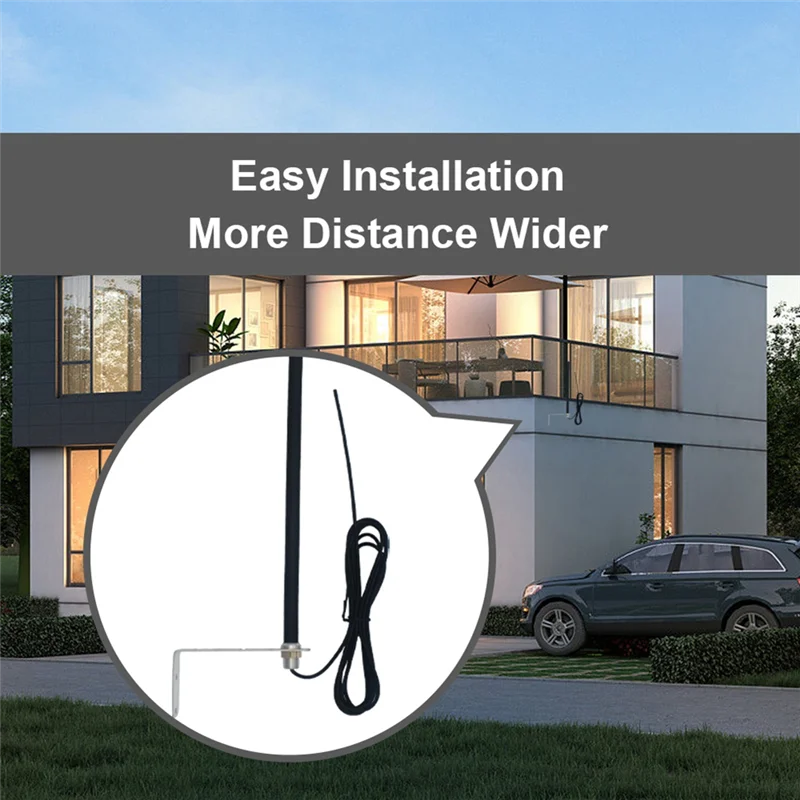 Универсальная кабельная антенна 433 МГц для ворот гаража, усилитель радиосигнала, повторитель, уличная водонепроницаемая антенна управления воротами-Y41A