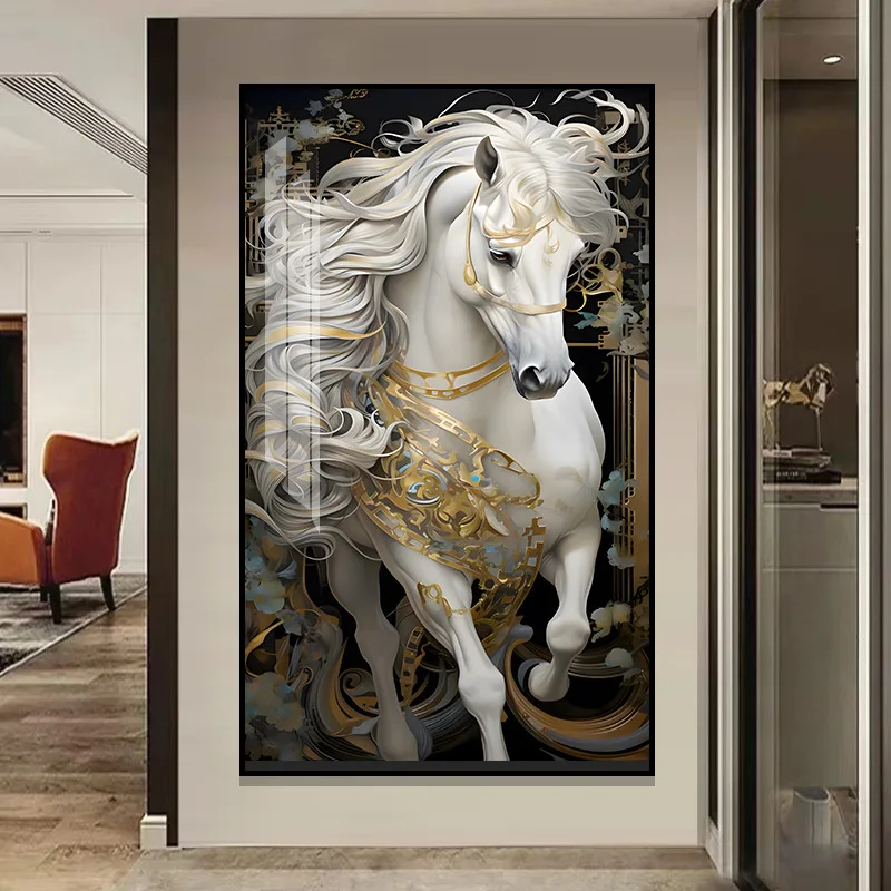 Modern Art Character Luminous Interior Painting LED Wall Lamp For Entrance Living Room Dining Room Bedroom Bedside Decoration