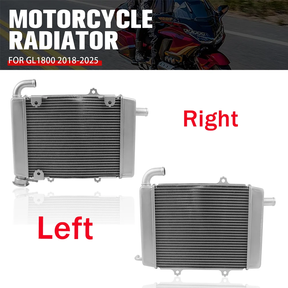 

For Honda GL1800 Gold Wing 1800 GL 1800 Goldwing F6B 2018-2025 Left Right Motorcycle Engine Radiator Cooler Cooling Water Tank