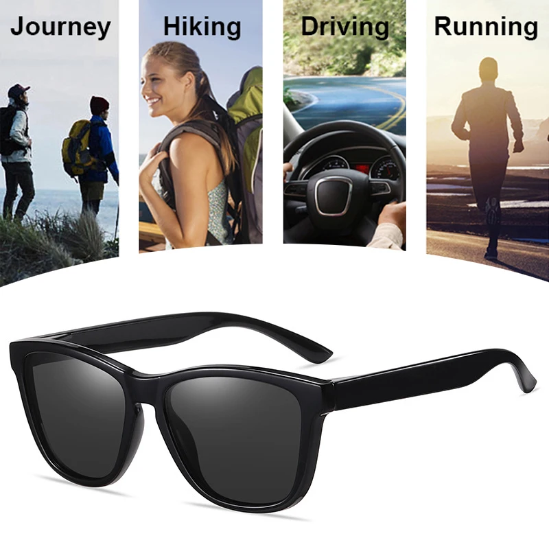 Retro Polarized Sunglasses UV400 Eyewear for Driving Fishing Hiking Running Cycling Men Women Outdoor Sports Glasses