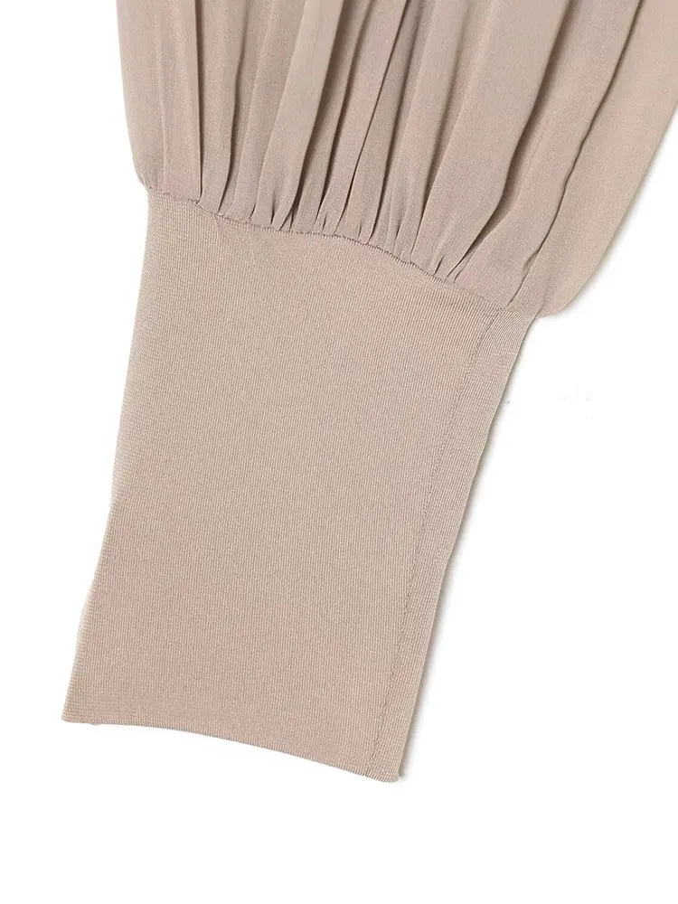 TFAFXY 女性のセクシーな半透明のボディスーツ 2025 秋冬ハイネック長袖背中の開いたスキニープレイスーツジャンプスーツ Y2K