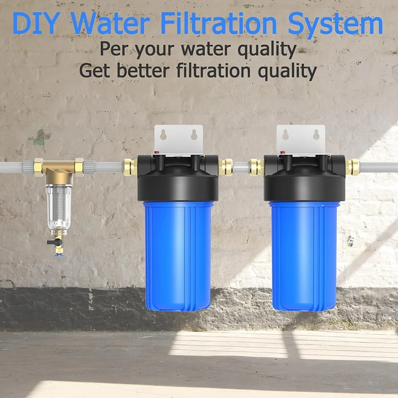 10X4.5In Whole House Water Filter Housing, Fit Sediment Etc Filters For Well And City Water,Filter Pre-Filtration System Durable