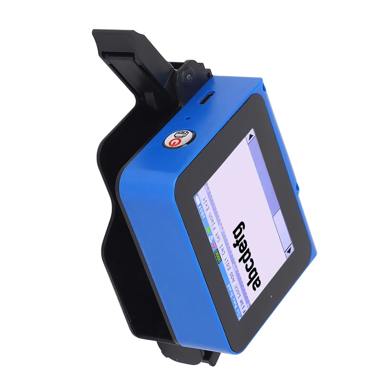 【ساخن】طابعة نافثة للحبر محمولة 12.7 مم تدعم متعدد اللغات، وحدة ترميز نفث الحبر المحمولة 4.3 بوصة لملصق تاريخ رقم النص