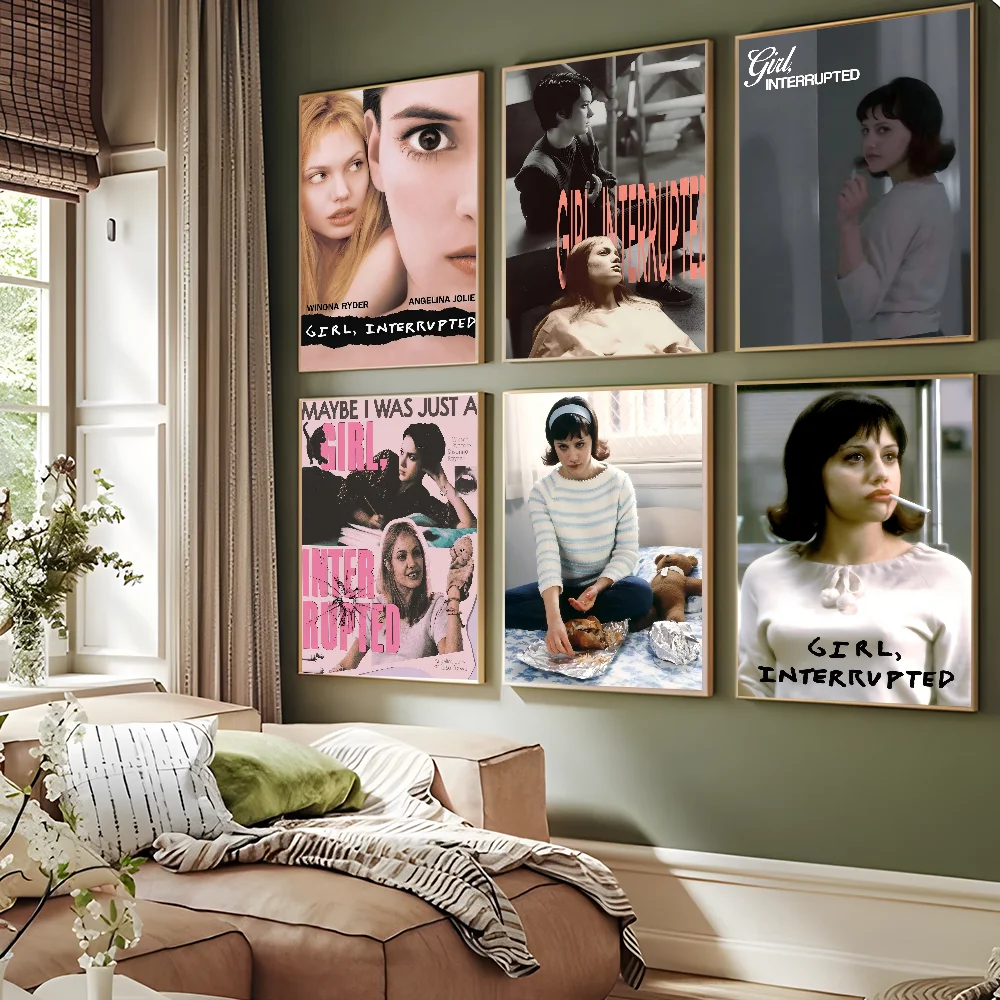 ملصقات الرسوم المتحركة المتقاطعة لفتاة الفيلم لزجة عالية الجودة ملصقات فنية جدارية كلاسيكية لديكور غرفة المنزل كاواي #3