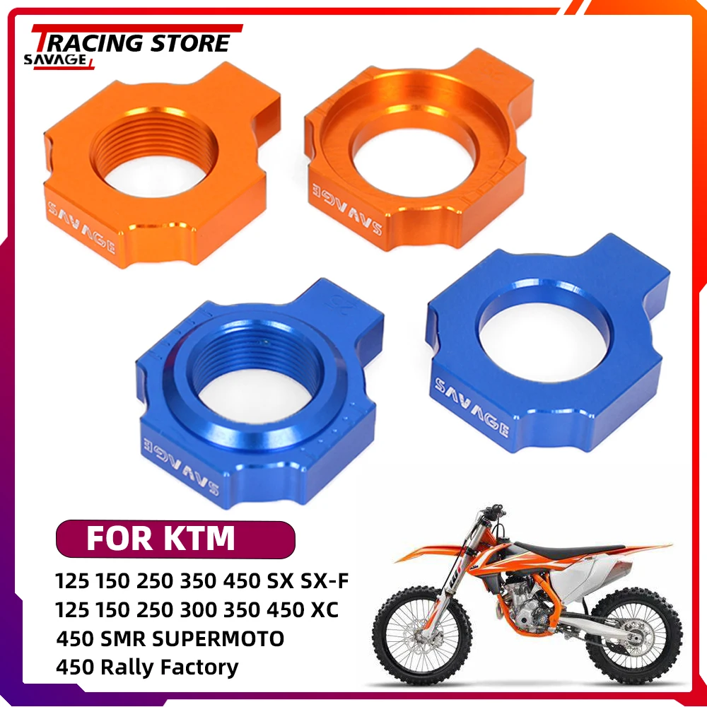 

Chain Tensioner Adjuster For 125 150 250 300 350 450 SX SXF XC XCF 450 SMR Supermoto Rally Factory Block Axle Spindle Tensioner