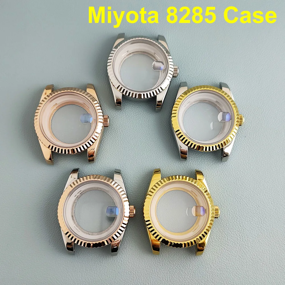 

Новый корпус Miyota8285, корпус 39 мм, мужские автоматические часы из нержавеющей стали, сапфировое стекло, подходит для часов с механизмом 8285, аксессуары