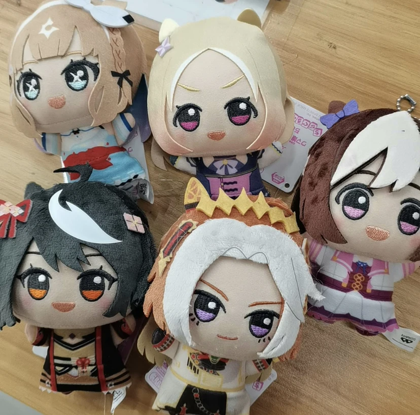 In Stock Bandai Banpresto Uma Musume Pretty Derby Mini Plush Pendant First Volume Hanging Ornament Anime Fans Collection Toys