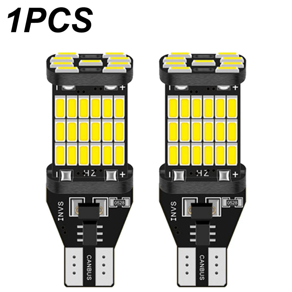 

1PCS T15 W16W 921 912 T16 T10 902 LED Bulbs High Power 45pcs 4014SMD Super Bright 1200LM Replace for Car Reversing Light White