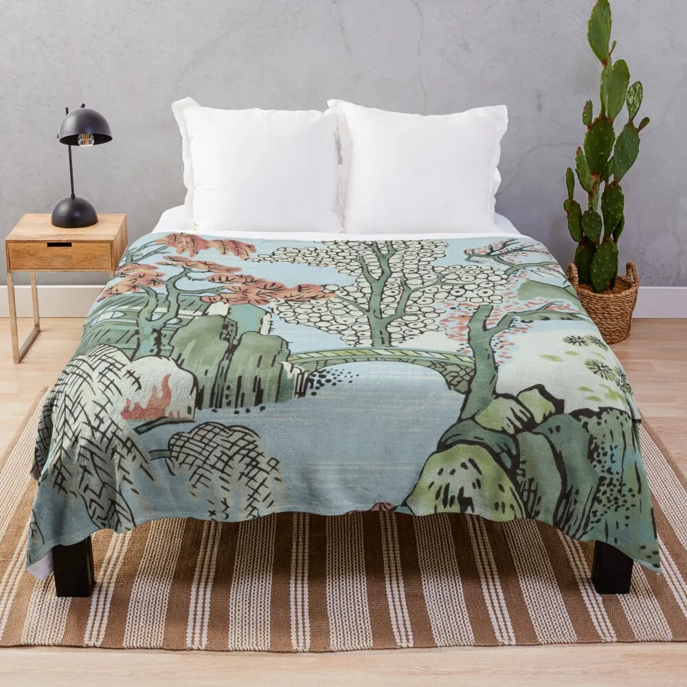 

Chinoiserie classic Throw Blanket Large Flannel Fabric valentine gift ideas Blankets