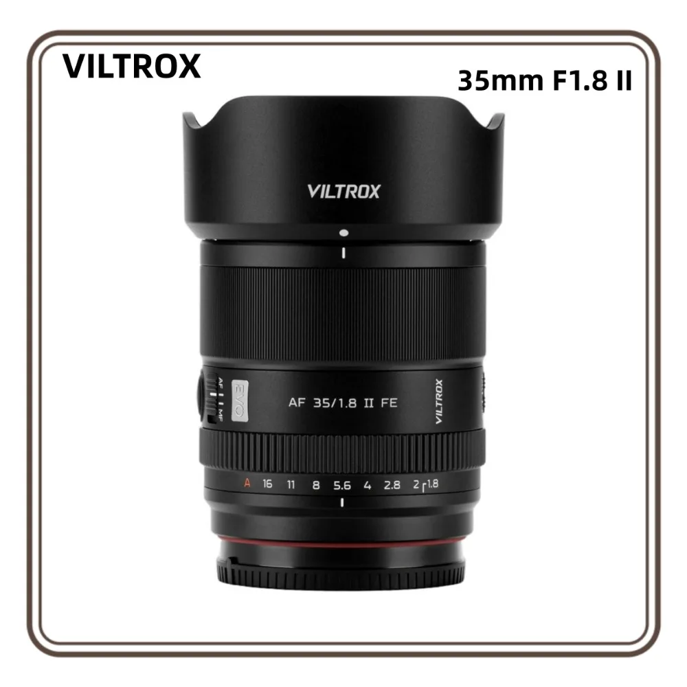 Lente VILTROX 35mm F1.8 II AF Full Frame EVO FE APO, Lente Prime de Grande Abertura para Sony E, Nikon Z, ZVE1, a7Ⅳ, a6700, a6600, FX30