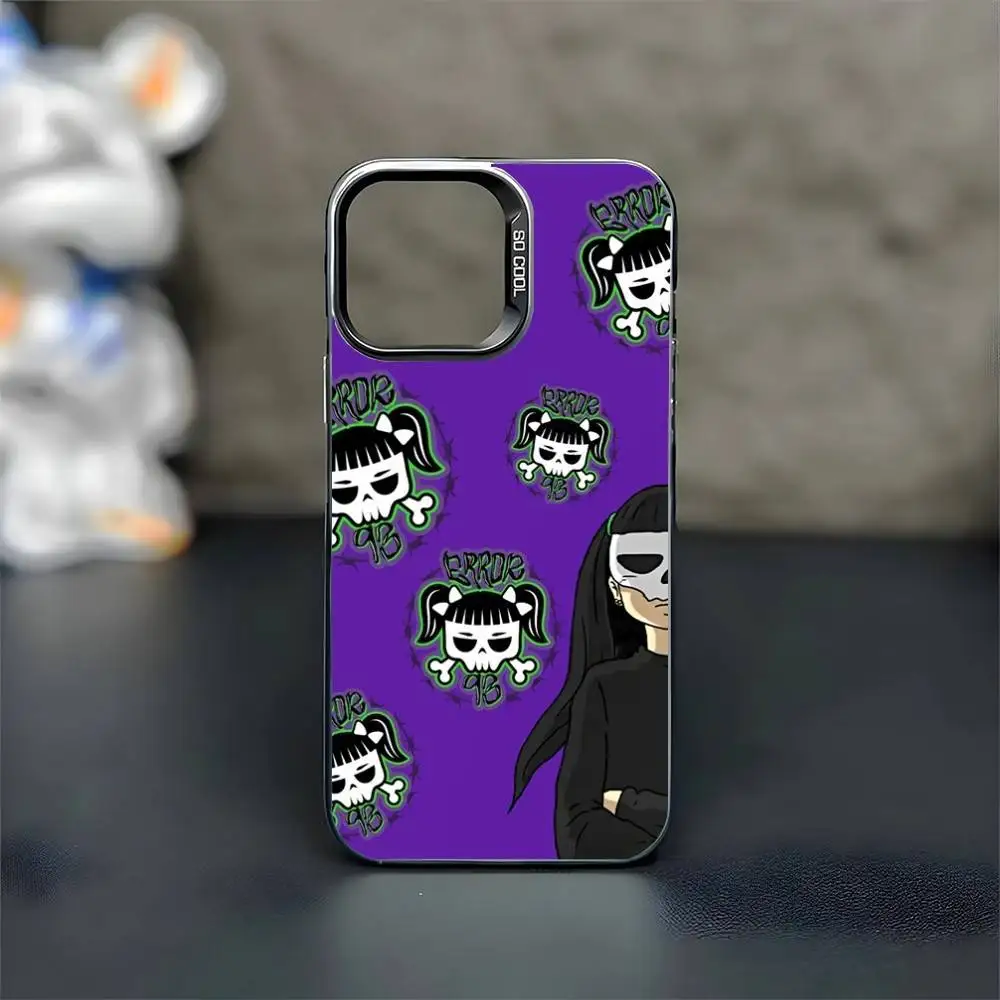 Funda de teléfono Cazzu Error 93 Singer para iPhone17,16,15,14,13,12,11 Plus,Pro Max, funda negra mate a prueba de golpes