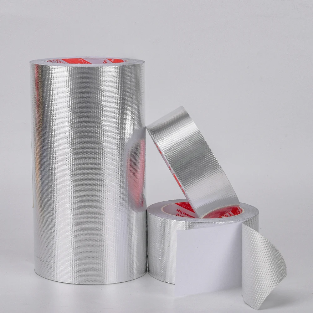 

Fiberglass Aluminum Foil Tape High Temperature Resistant Heat-Insulating Electromagnetic Shielding Anti-Interference Insulation