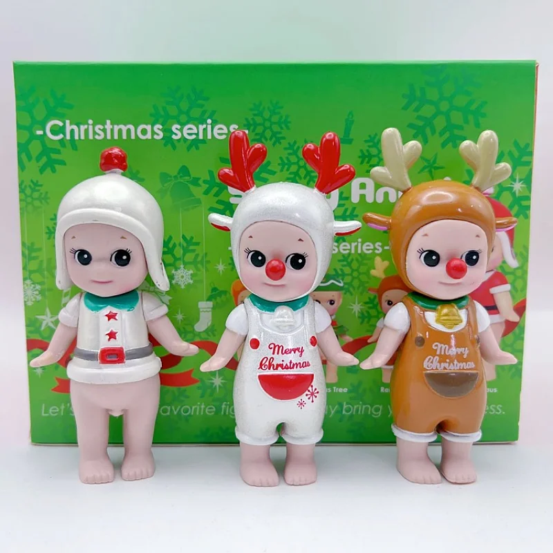 Hot New Sonny Angel Blind Box Christmas Series Mini Anime Figures Model Ornament Children Xmas Birthday Gift Quality 1:1 Replica