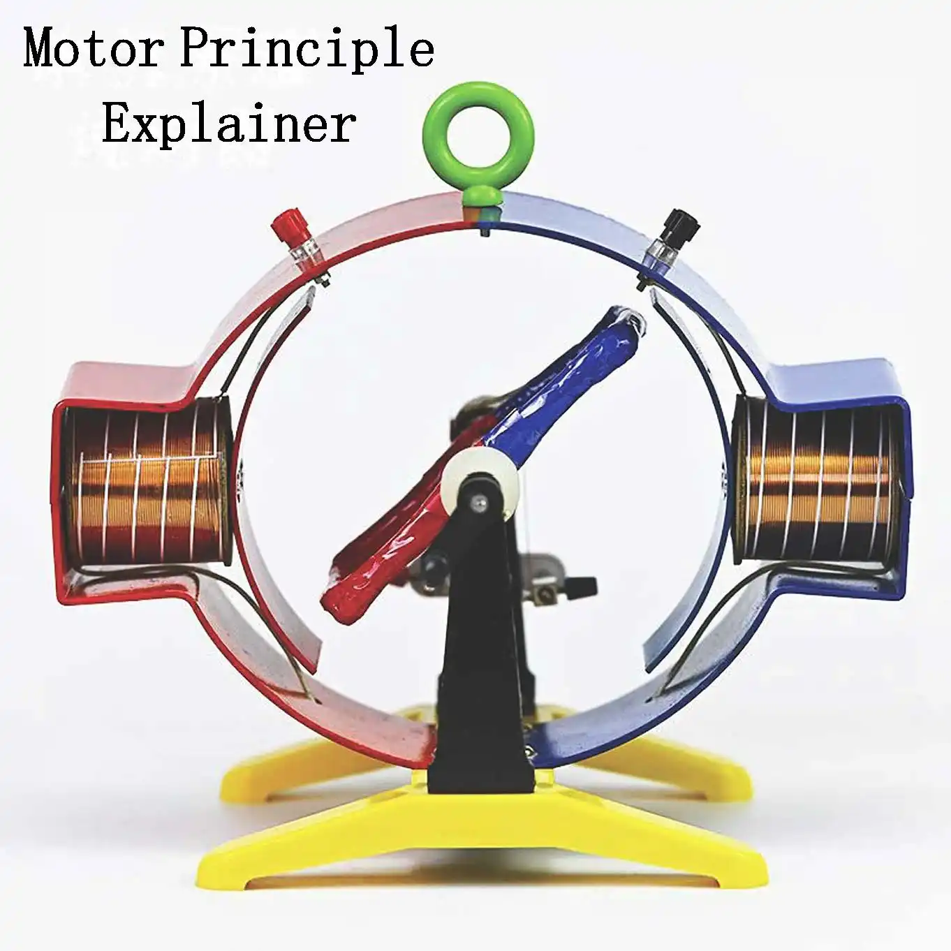Motor Principle Explainer, Electromagnetic Model for Dual Use of Electric Motor, DC and AC Generator, Physical Experiment