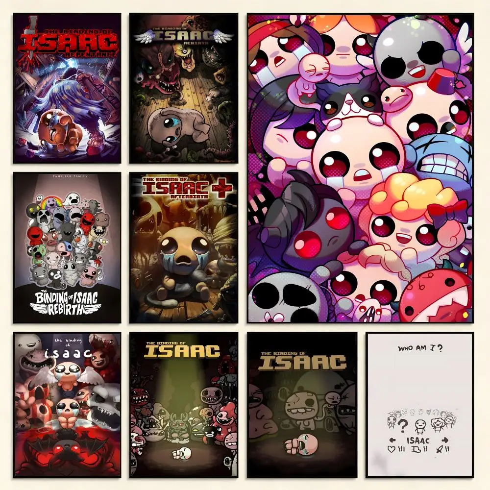 Indie Game T-The Binding Of Isaac Poster Series Print Unframed Aesthetic Wall Decor Gift Living Room Bedroom