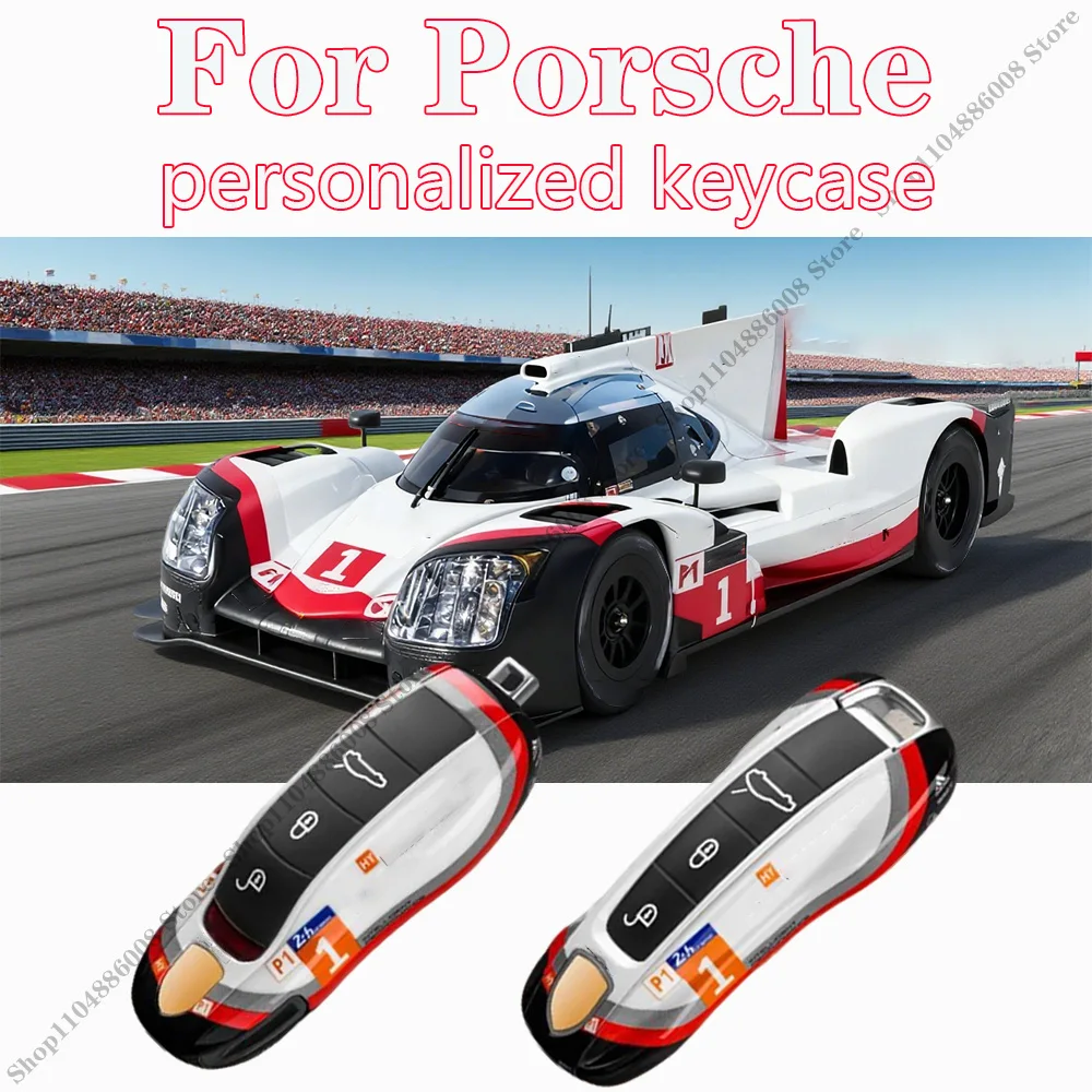 

For Porsche 911 718 Taycan Panamera Cayenne Macan Boxster Cayman 2010-2025 green grello color key cover case protective shell