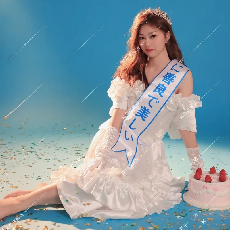 

Одежда для фотосессий в стиле ретро для девочек, винтажный стиль, тематика дня рождения, художественная фотосессия, свадебное платье, юбка, полиэстер