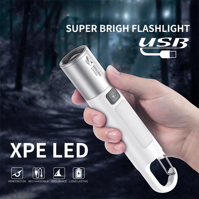Xiaomi Youpin 強力な光懐中電灯ホーム緊急キャンプ高輝度多機能充電式照明ランプ屋外