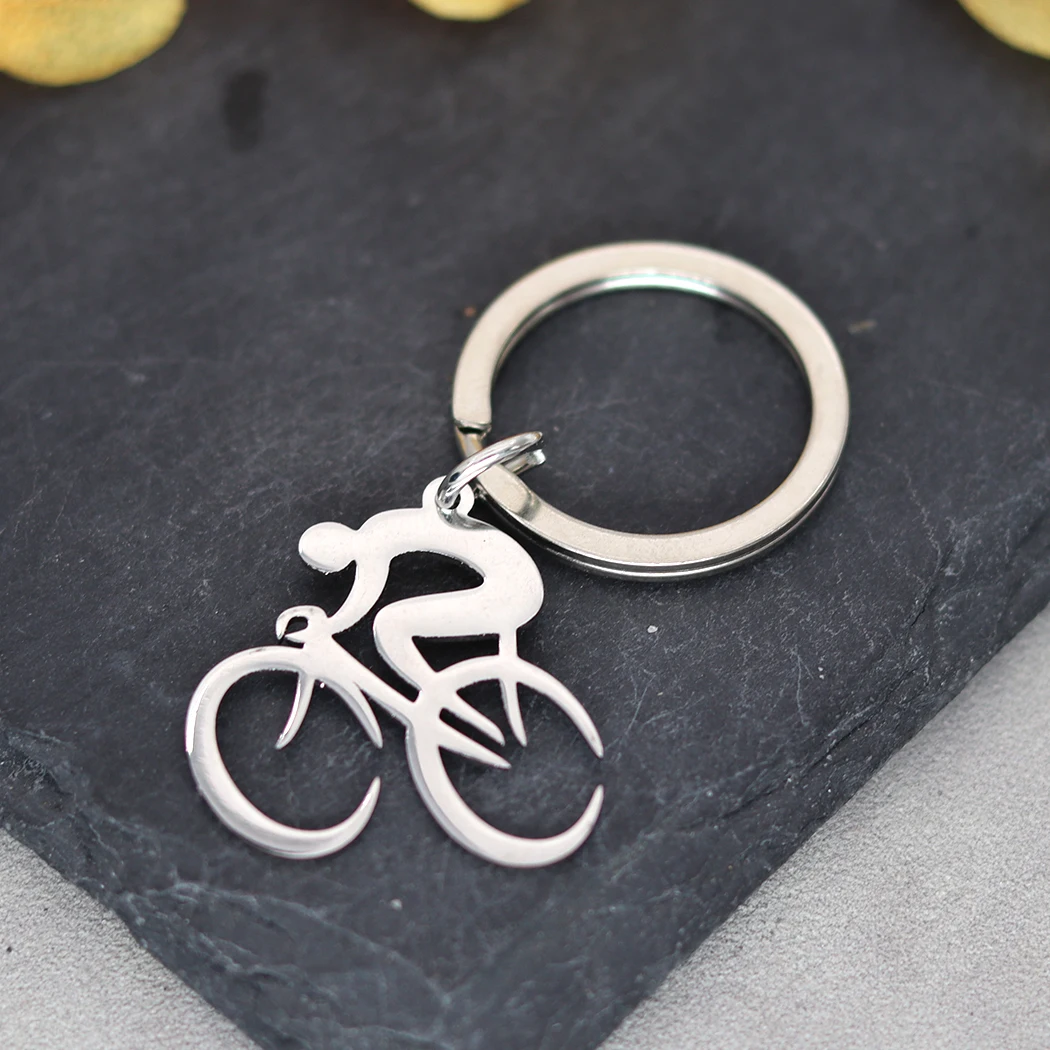 Bike Key Chain Key Ring Jewelry Bicycle Key Chain Key RingCyclist Key Chain Key Ring Dainty Key Chain Key Ring For WomenTravel G view 5