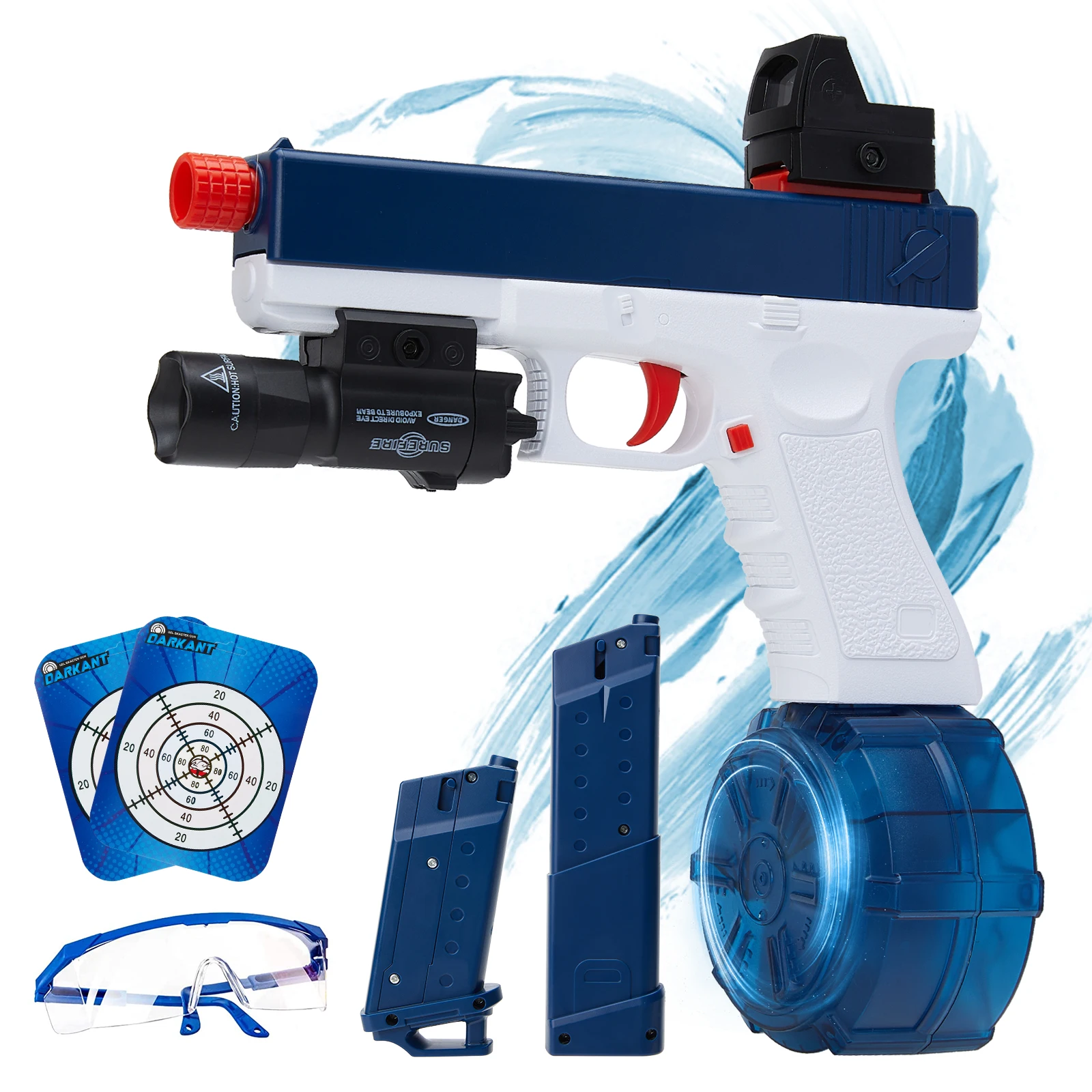 

High Speed Electric Gel Balls Pistol Toys,Automatic&Manual Dual Modes Water Bullets Blaster Gun,Suitable for Gifts/Outdoor Games