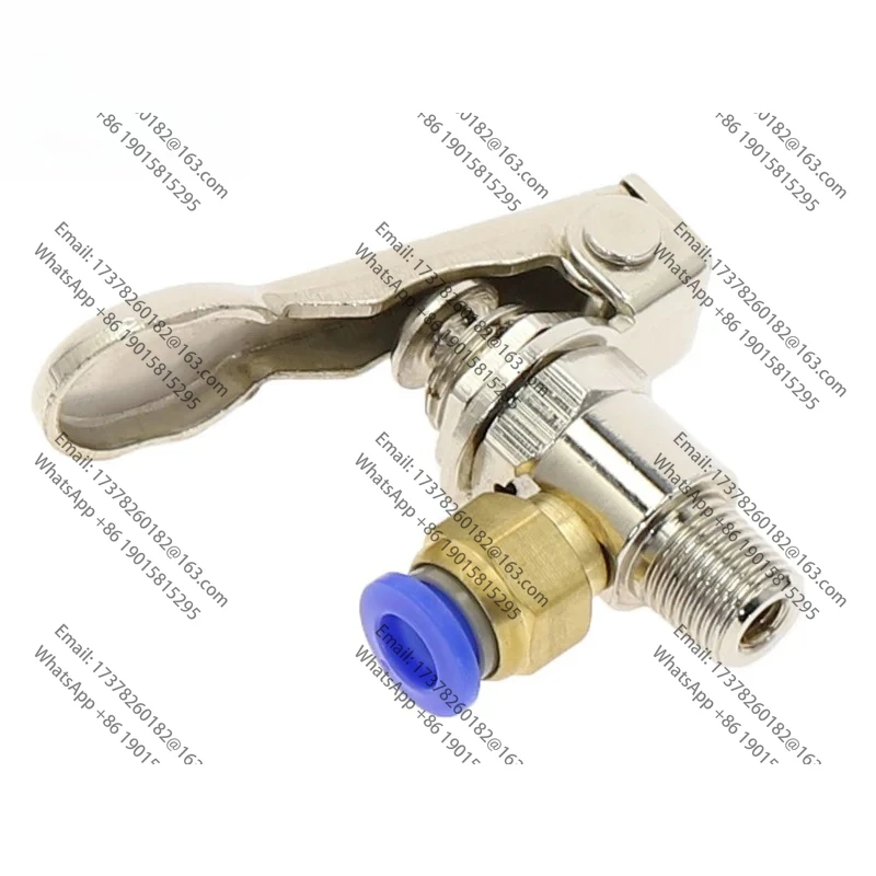 Воздушный пневматический механический клапан TAC2-3P Выпускной клапан 2-позиционный 3-ходовой M5 Внутренняя 1/8 Рычаг с наружной резьбой Кнопочный переключатель с фитингами