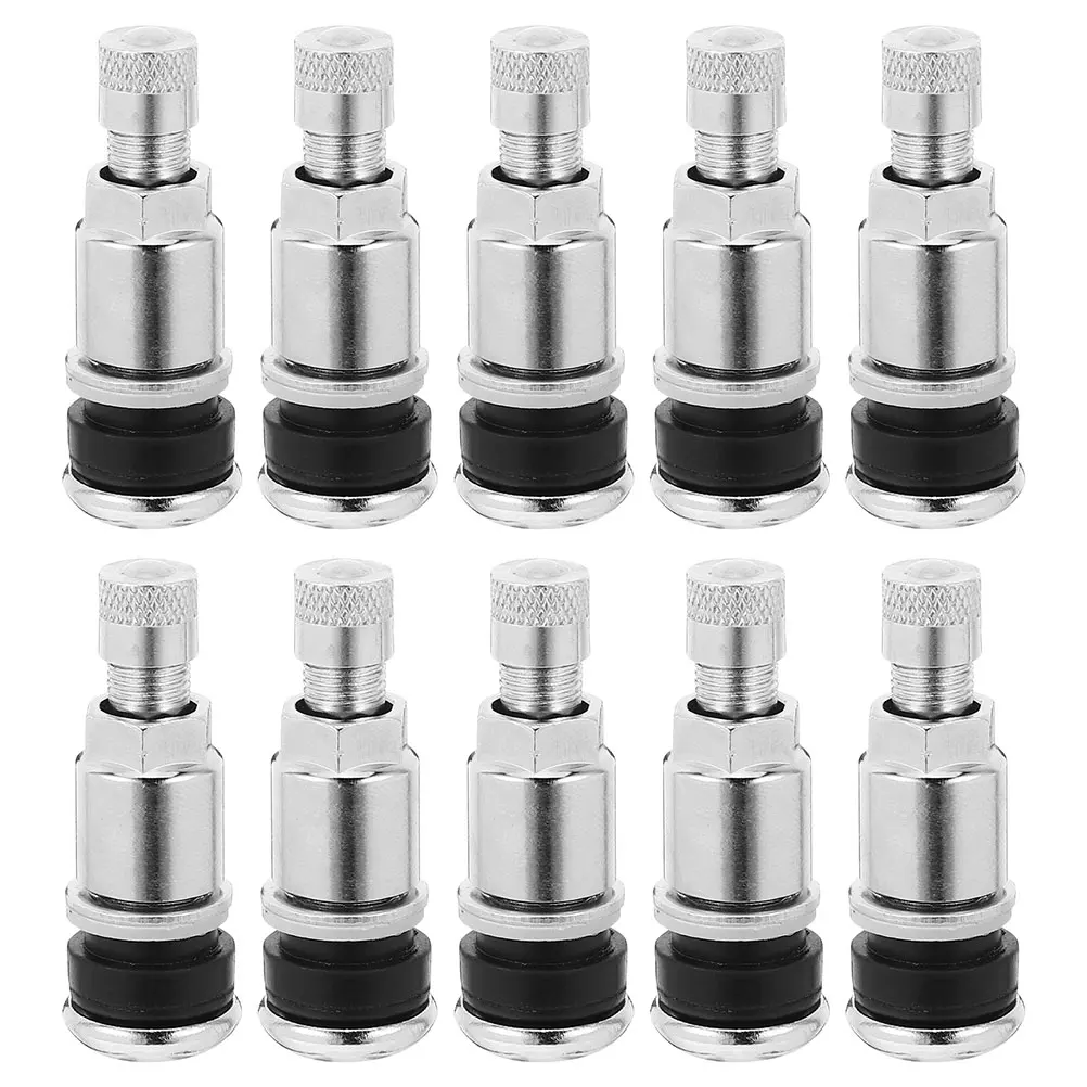 

12pcs Metal Tire Stems Heavy Duty Screw-On Leakproof Auto Car Truck Atv Trailer Replacement Valve Stem For Vehicle