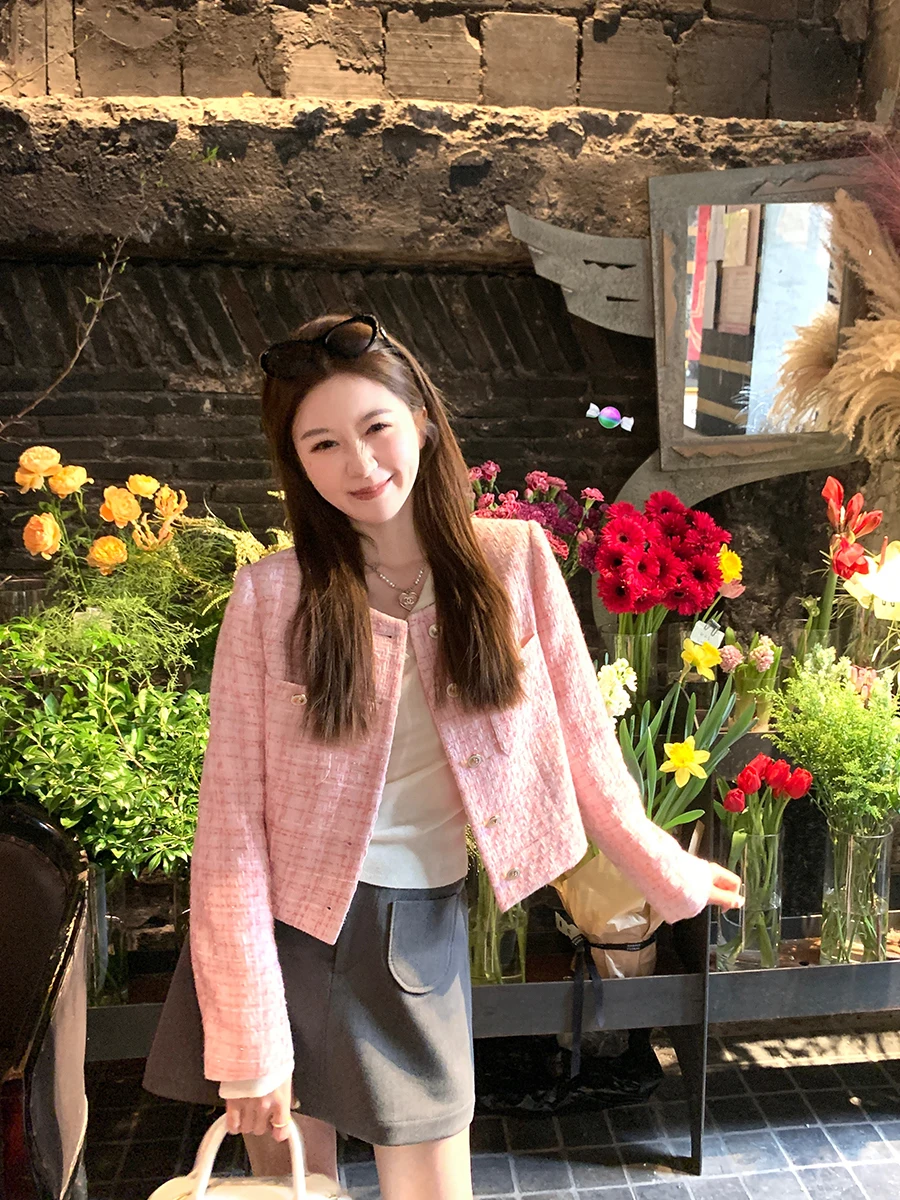 

Куртка Fene ort Outerwear Yangyang YANUOYU с круглым вырезом, премиум-класса, из смесового полиэстера, для повседневной носки, весна 2024