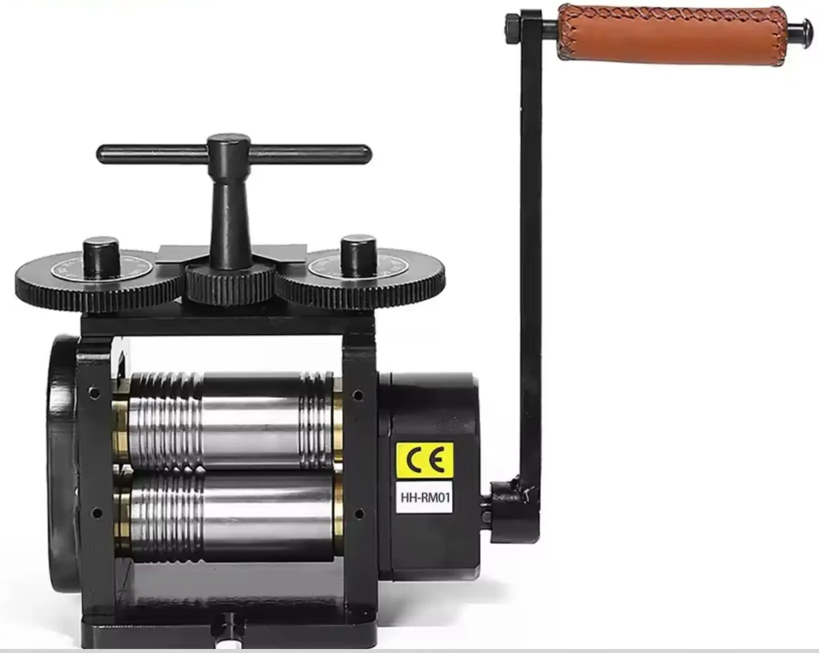 Manual 110MM Profiles Metal Sheet Jewelry Goldsmith Flat gold Wire Combination HH-RM01A Jewelry tool Black Rolling Mill Machine