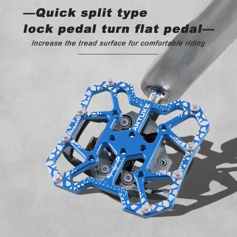 Durable Clipless Pedal Ultralight Anti-slip Classic Delicate Aluminum Bicycle Clipless Pedal Platform Adapters Bike Accessories