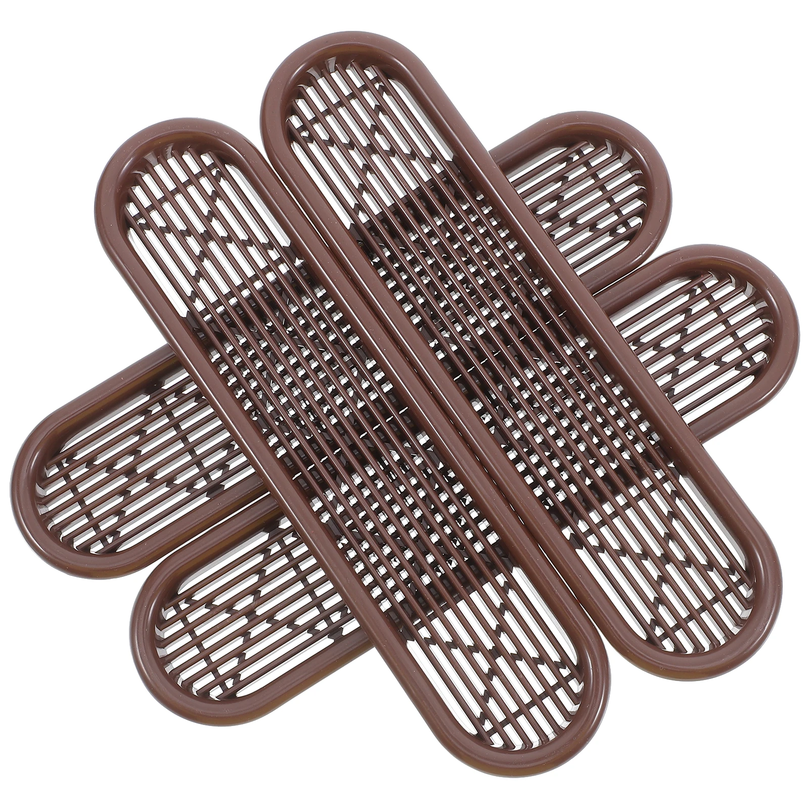 4 قطعة خزانة التهوية غطاء شبكي البلاستيك تنفيس الهواء مصبغة لوحة خزانة خزانة خذاء دوران الهواء التهوية مصبغة #1