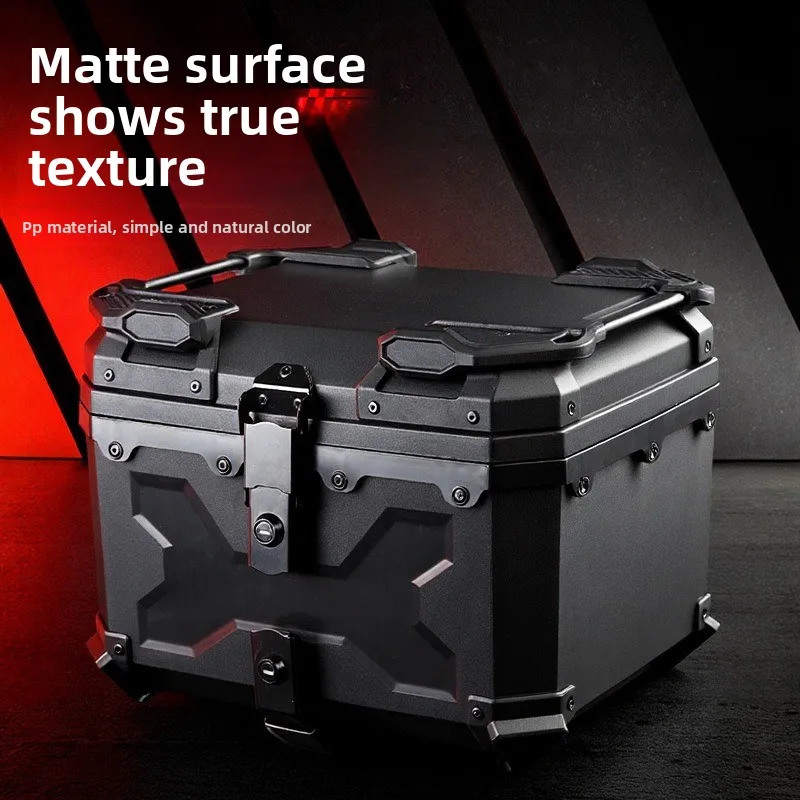Motorcycle General Trunk Electric Vehicle Tail Box Pedal Motorcycle 45L No. 9 Non-Aluminum Alloy X Armored Box
