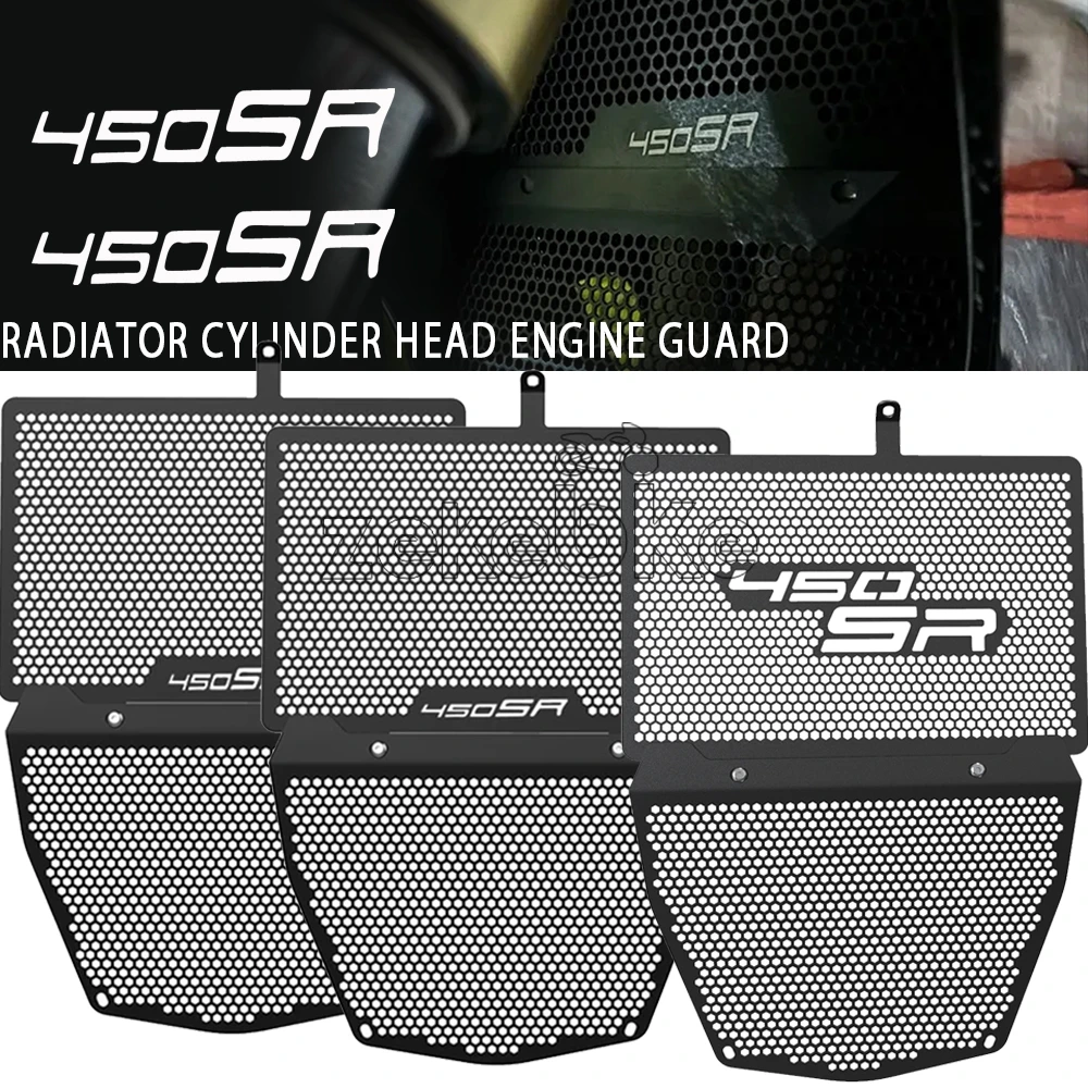 

450SR 450SS Radiator Protection Guard Grille Cover Protector FOR CFMOTO CF MOTO 450 SR SS 450 2022 2023 2024 2025 2026 Aluminium