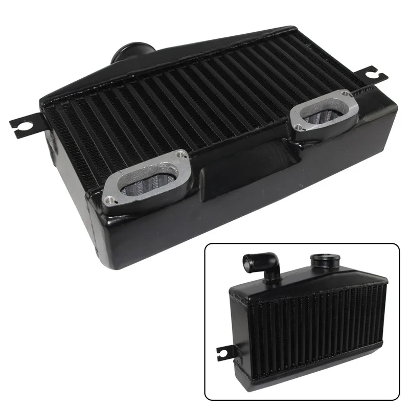 Top Mount Uprated Intercooler For EJ20 Impreza WRX GC8 96-00 VER 3 4 5 6 Black/Sliver